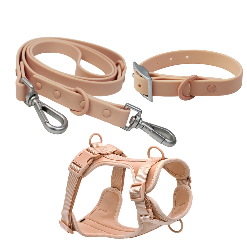 Pink Paws For Royalty waterproof PVC dog leash, premium durable dog leash with a comfortable design for daily walks, hiking, travel, and outdoor activities.
