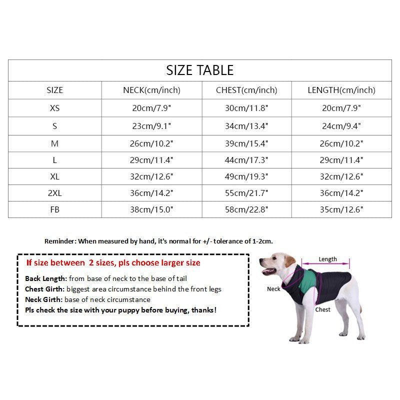 Size guide for Paws For Royalty cotton dog summer shirt for small dogs