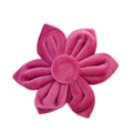 Rose red flower accessory designed to complement the Paws For Royalty personalized velvet dog collar set