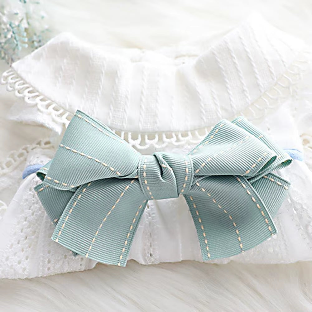 Close-up of bow-knot accent on summer dress