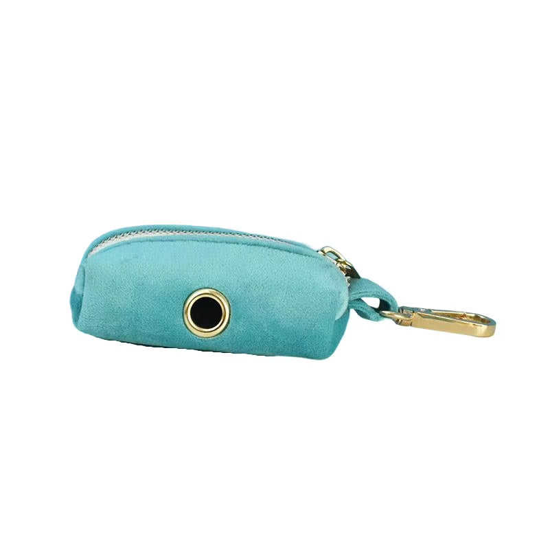 Premium turquoise velvet dog collar designed for everyday walks and special occasions