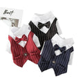 Paws For Royalty summer dog wedding suit for small dogs available in red, black, and grey formal colors