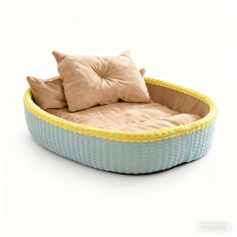 Paws For Royalty indoor dog house bed featuring a cozy half-enclosed design with a soft insulated interior for small dogs and cats
