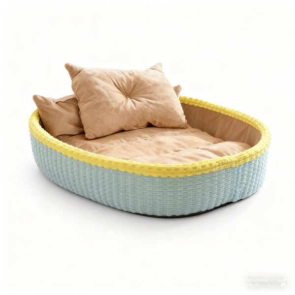Paws For Royalty indoor dog house bed featuring a cozy half-enclosed design with a soft insulated interior for small dogs and cats