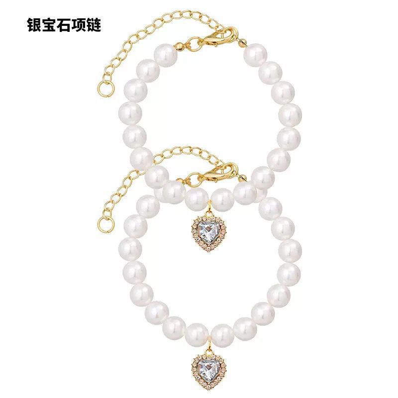 Sparkling Rhinestone Full-Diamond Pet Leash Suitable for Small and Medium-Sized Dogs, Luxury High-End Rhinestone P-Leash for Walking Dogs and Cats