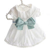 Summer dress with bow-knot on small dog